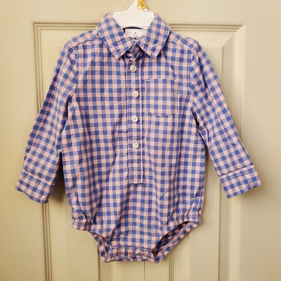 OshKosh B'gosh Other - NWT Oshkosh long sleeves button down shirt 12M